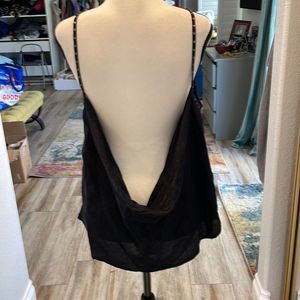 Pins and needles black camisole with low back size medium